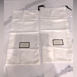 (LOT OF 2) ✨GUCCI DRAWSTRING SHOE DUSTER BAGS✨